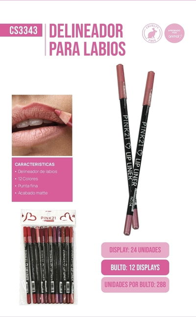 Delineadores de labios -PINK21
