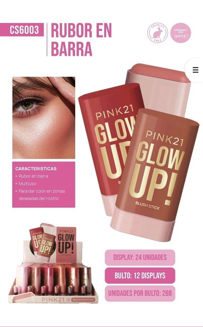 Rubor en barra - PINK21