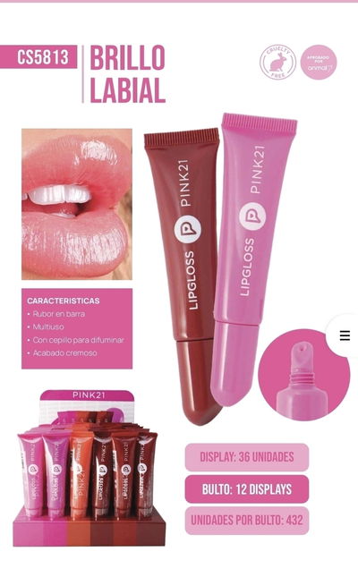 LIP gloss- PINK21