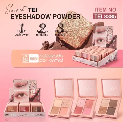 Paleta de Sombras 4 colores - TEI