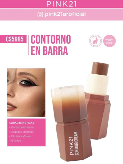 Contorno en barra CREAM -PINK21