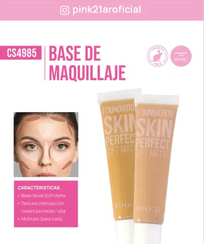 BASE LIQUIDA SKIN PERFECT EFECTO MATTE / PINK 21