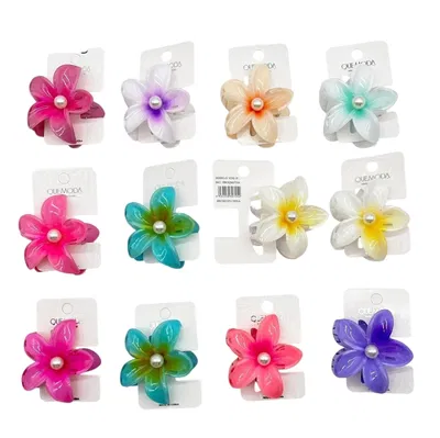 Broche hawaiano C/ strass 6cm