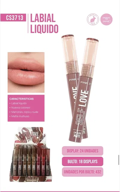 Labial liquido Matte SELF LOVE - PINK21