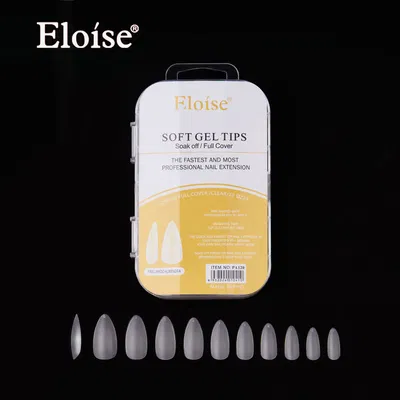 Tips p/ Soft Gel PRELIMADA ALMENDRA x120 - ELOISE