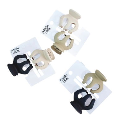 Broche set x2 color tierra - MODA CLUB