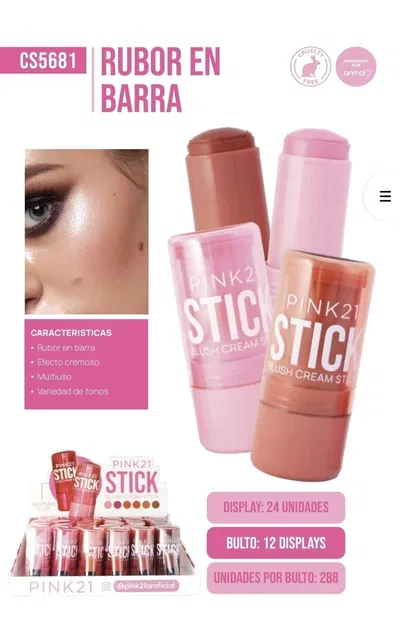 Rubor en barra - PINK21