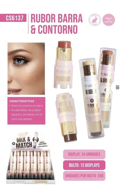 Rubor + Contorno 2 en 1 -PINK21