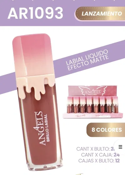Labial Liquido Efecto Matte 4angels