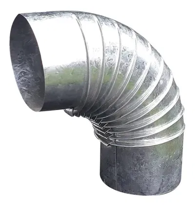 CODO CHAPA GALVANIZADA 45° Y 90°