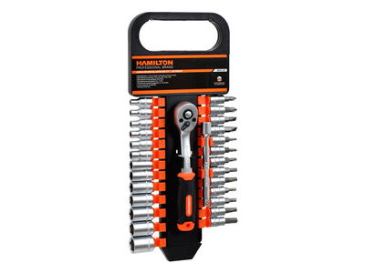 JUEGO DE BOCALLAVES 38 PIEZAS 1/4" HAMILTON 