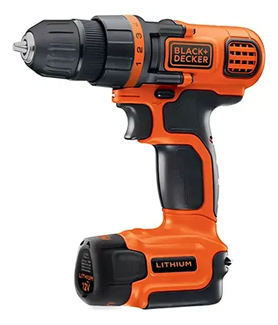 TALADRO ATORNILLADOR A BATERIA BLACK AND DECKER 10MM 12V LD112
