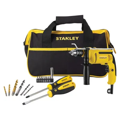 TALADRO PERCUTOR STANLEY 710W + 17 ACCESORIOS SDH700
