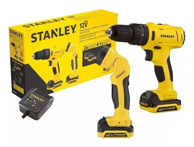 TALADRO Y LINTERNA 12V STANLEY