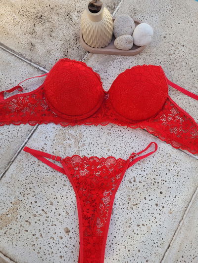 Conjunto taza encaje Lotus