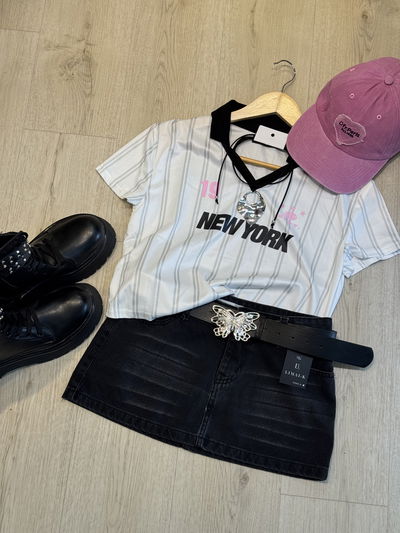 POLLERA TIRO BAJO NEGRO 