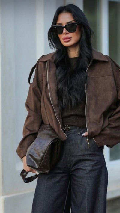 BOMBER ZARA GAMUZADO 