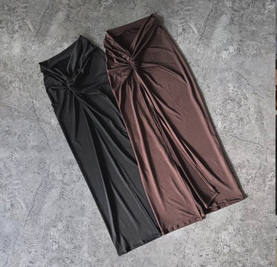 POLLERA NUDO CHOCOLATE 
