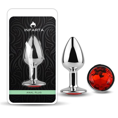 Anal Plug Eros Metal Medium Red