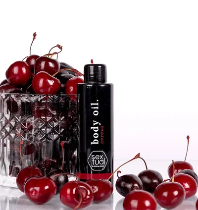 SEXTUAL OIL MASAJES / COMESTIBLE CEREZA 60ML