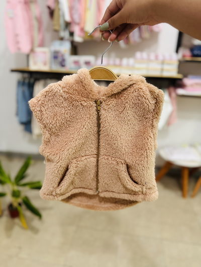 CHALECO TEDDY BEIGE