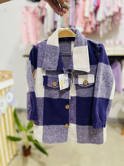 CAMISACO DE PAÑO VIOLETA BEBA