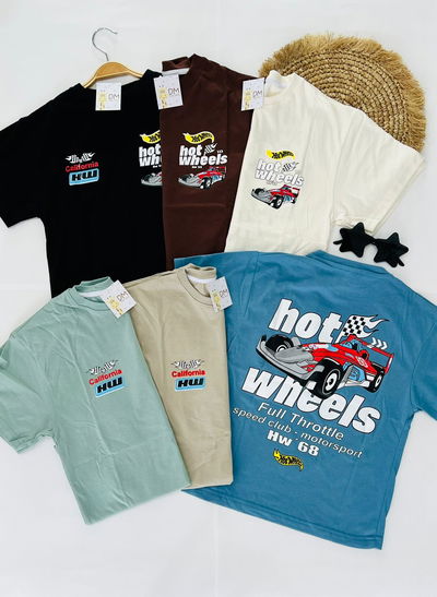 REMERA OVERSIDE HOTWHEELS