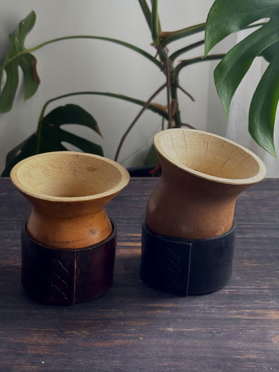 Mate criollo + apoya mate cuero