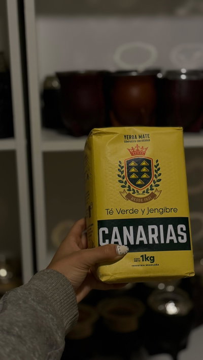 Yerba Canarias te verde y jengibre - 1kg