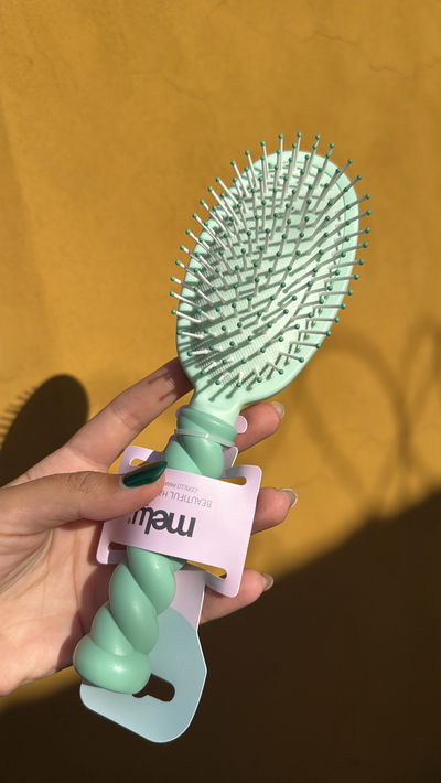 Cepillo para pelo Mely verde