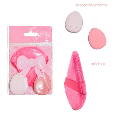 Esponjas x3 Pink 21