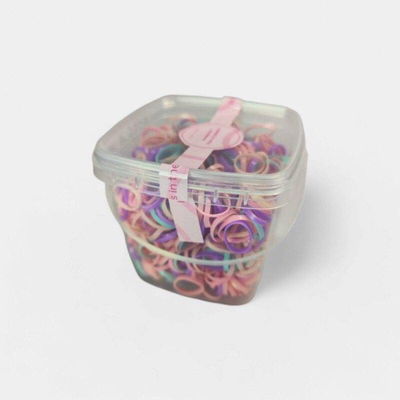 Cajita de plastico con gomitas colores para pelo cabello City Girl
