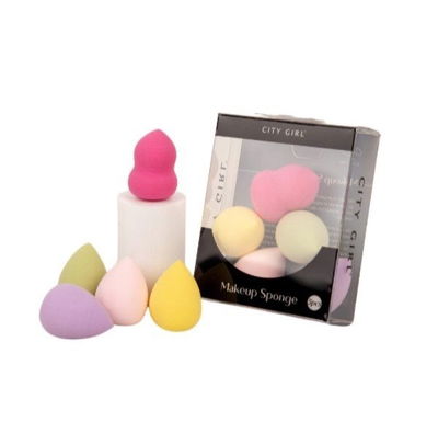 Set De Mini Esponjas x5 Unidades- City Girl