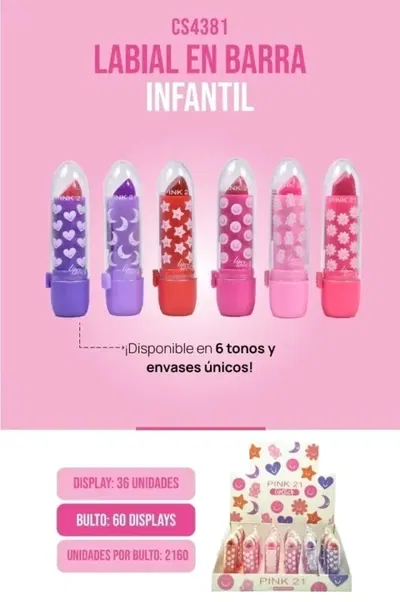 Labial infantil Pink 21