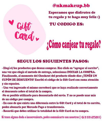Gift Card NK MAKEUP