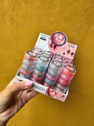 Kit x6 glitter en gel Pink 21