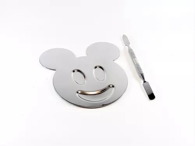 Kit paleta mezcladora maquillaje Mickey y espátula