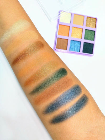PALETA DE SOMBRAS X9 TONO 6 EN POLVO BELLE GRACE RAINFOREST SHINE