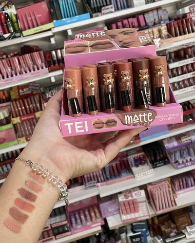 Labial Líquido Matte Teddy TEI – 24H de Color Intenso