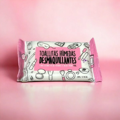 Toallitas Húmedas Desmaquillantes con Extracto de Pepino y Aloe Vera - Thelma & Louise