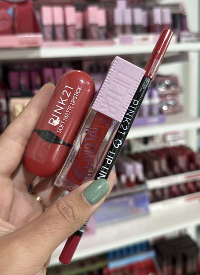 Lip Combo Red 🫦🔥 Pink 21