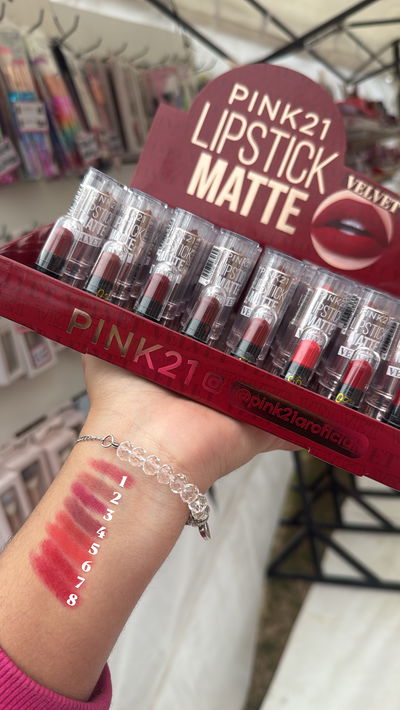 LIP STICK MATTE PINK21 - Efecto aterciopelado