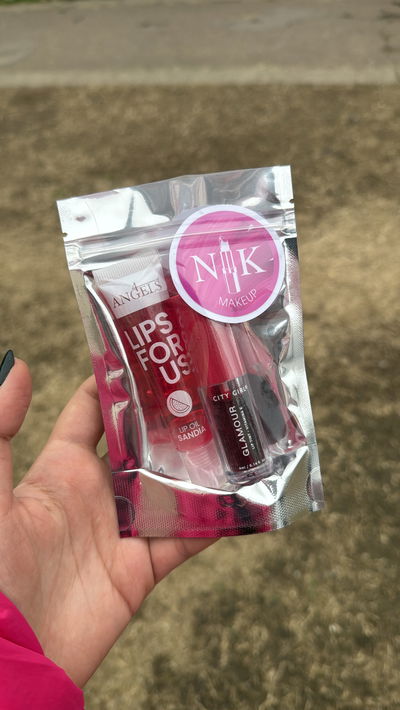 Lip Combo para regalar - Incluye bolsita y sticker- Sandía 