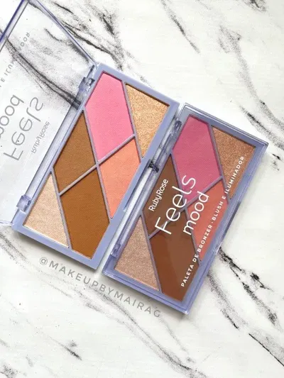 Paleta de contorno, bronzer, rubor e iluminador, Feels Mood - Ruby Rose