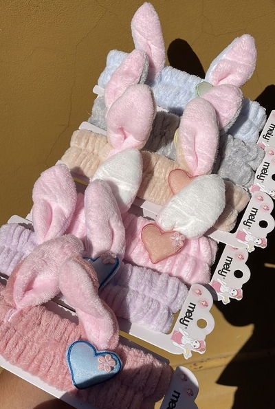 Vincha conejito con corazon - Mely