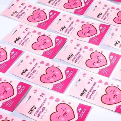 PARCHES ANTI ACNÉ FORMA CORAZON - Mely