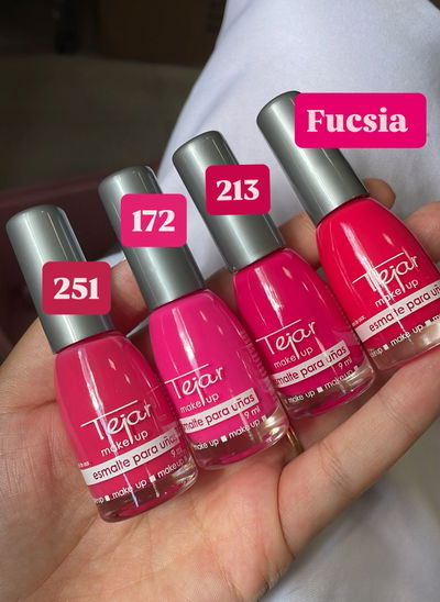 Esmalte de uñas Fucsias - Tejar (Tono 251,172,213,Fucsia)