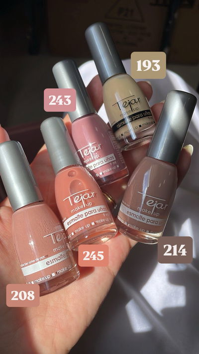 Esmalte de uñas Nude - Tejar (Tono 193,208,214,243,245)