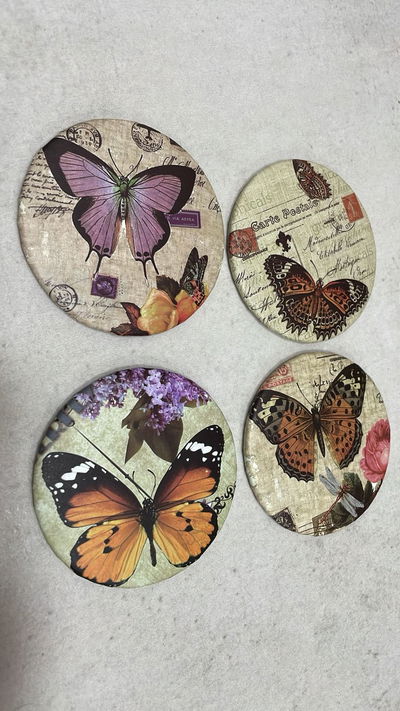 Espejos simples para cartera Mariposas