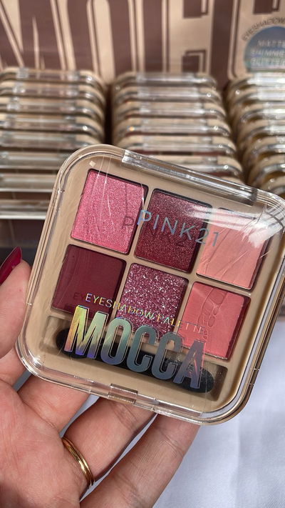 Paleta x6 sombras + aplicador Mocca - Pink 21 TONO 2